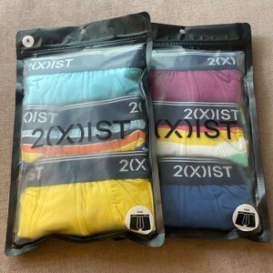 NWT 2(X)IST MENS No Show Trunk Underwear. 2 Four packs totaling 8 pairs. Size M